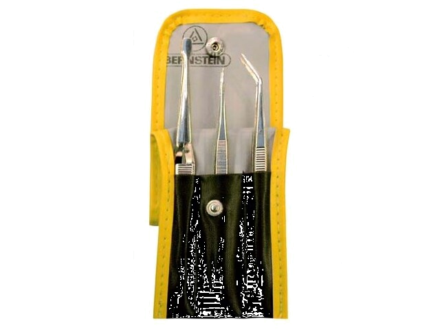 Set: pincetten; tasje; 3st. Set: pincetten; tasje; 3st.